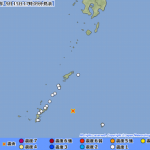 【沖縄本島近海で群発地震】今日だけでも地震が約20回発生