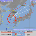 台風25号の予想　日本海コースは温帯低気圧からの猛発達が一番怖いが、爆弾低気圧化する可能性は…