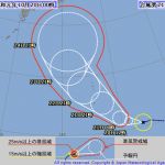 台風21号 (ブアローイ)が発生 　台風が日本に吸い寄せられる